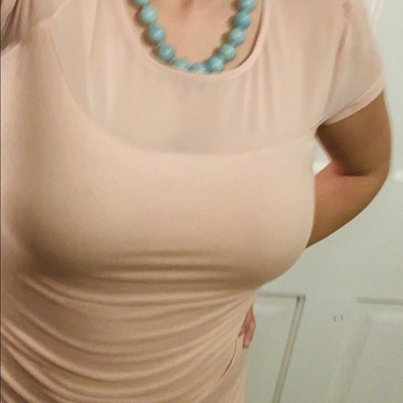 Express Pink Bodycon & Sheer Top - Size small - Picture 5 of 5